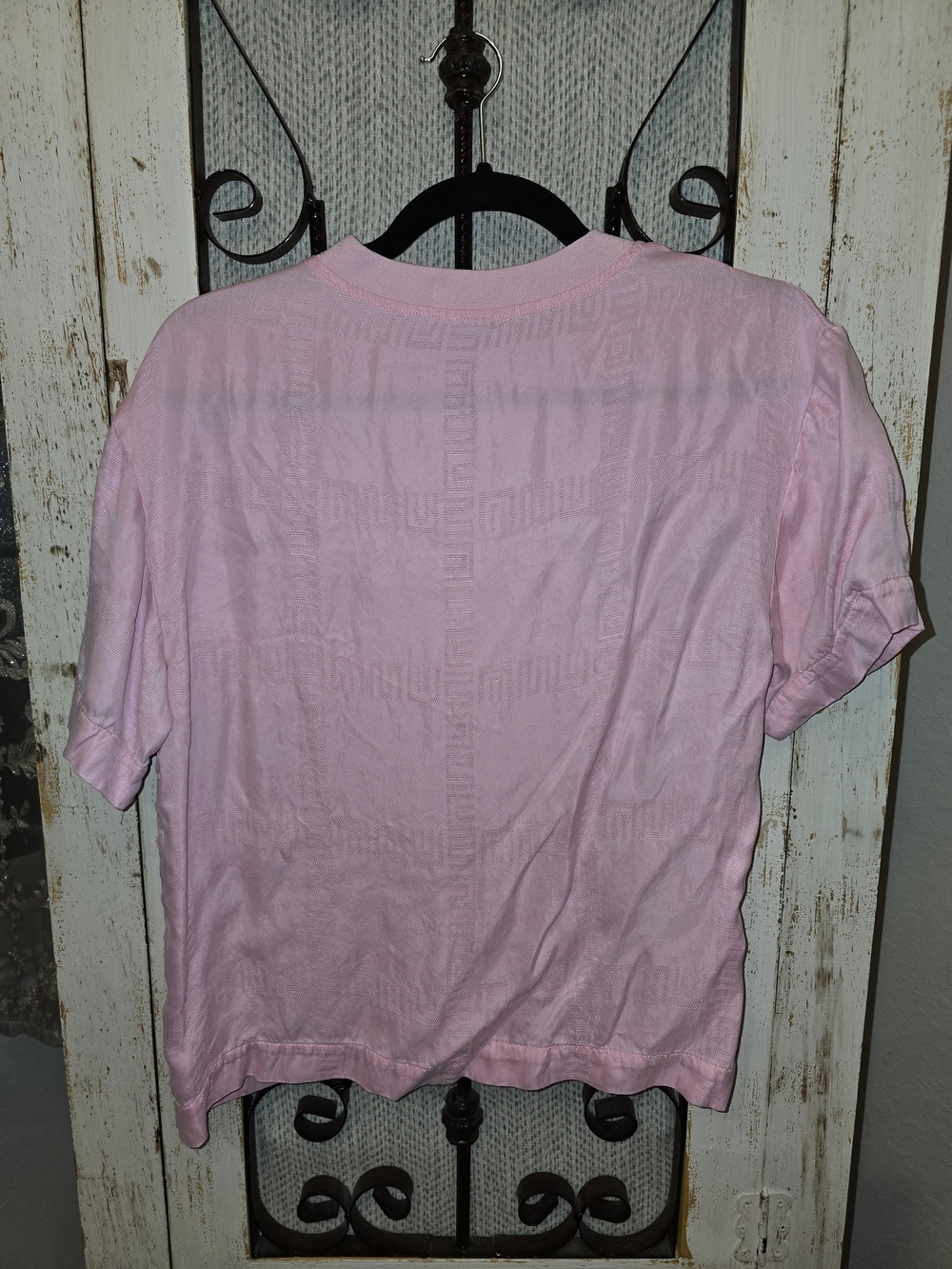 PRADA PRISM Pastel Pink Textured Silky Soft Crewneck Tee - Picture 6 of 8